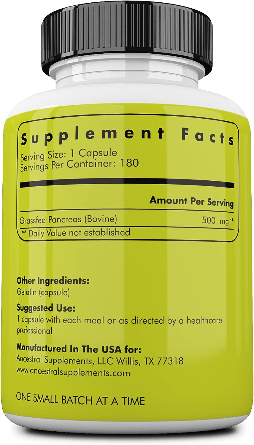 Ancestral Supplements Grassfed Pancreas