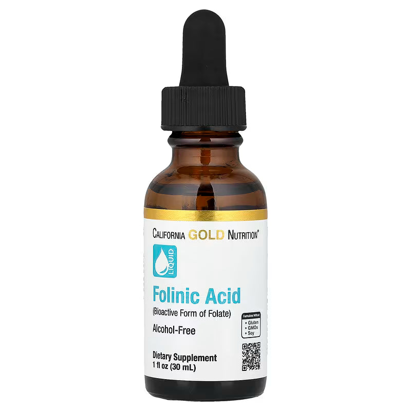 California Gold Nutrition Liquid Folinic Acid 30ml