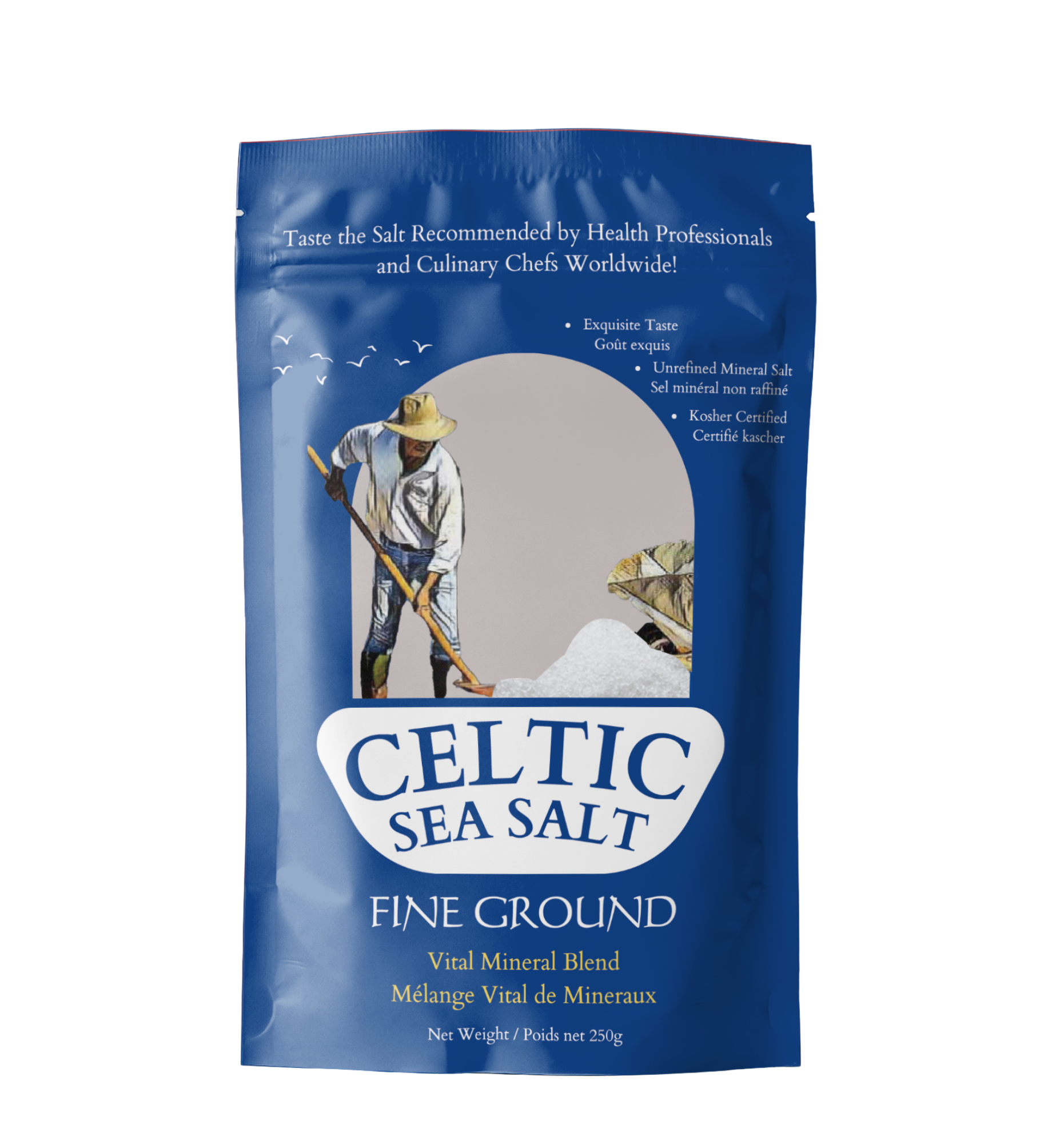Celtic Sea Salt Light Grey Fine Ground 250g for sale in South Africa