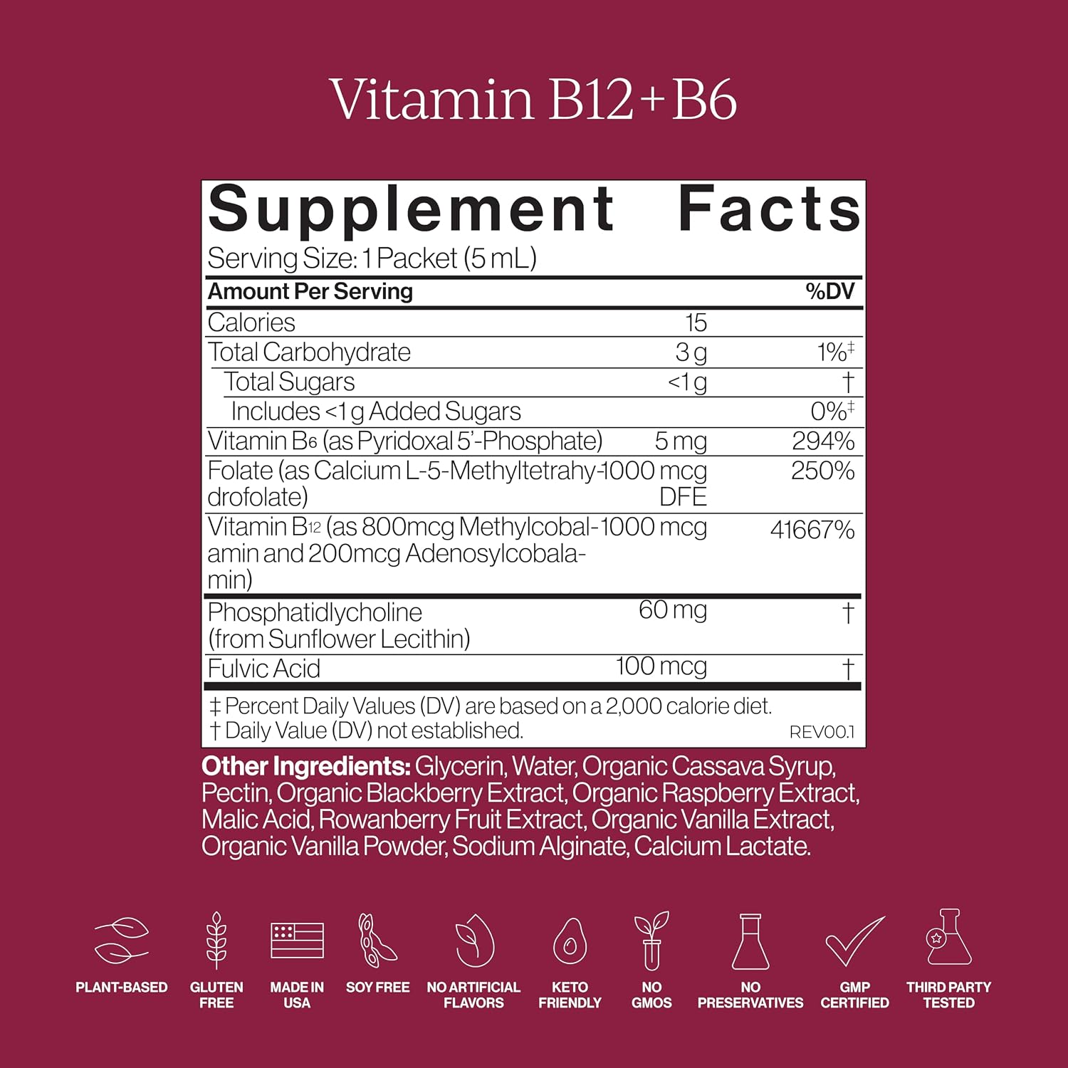 Cymbiotika Liposomal B12 + B6