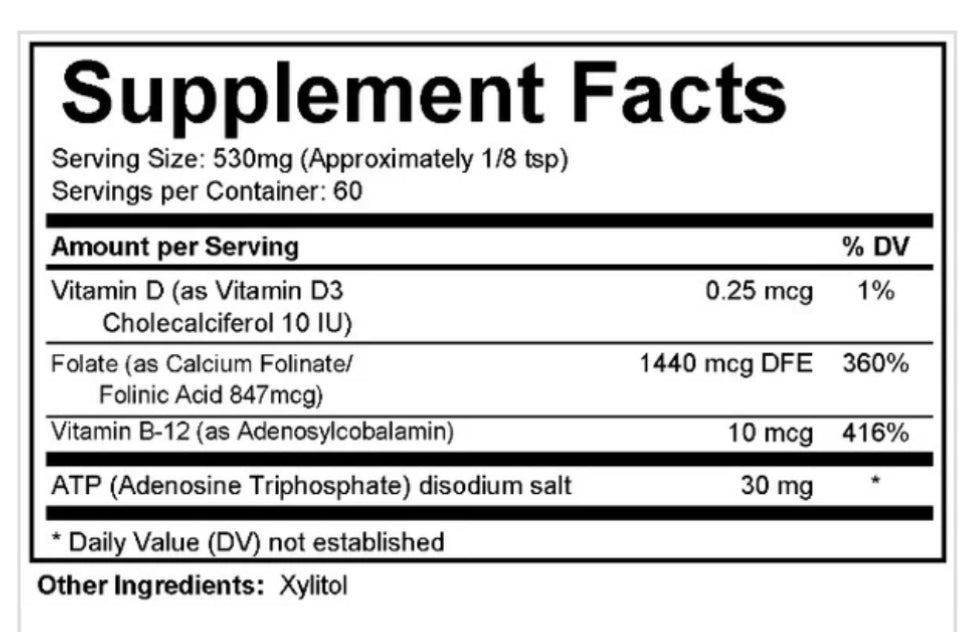 Spectrum Awakening Super Folinic Acid Powder