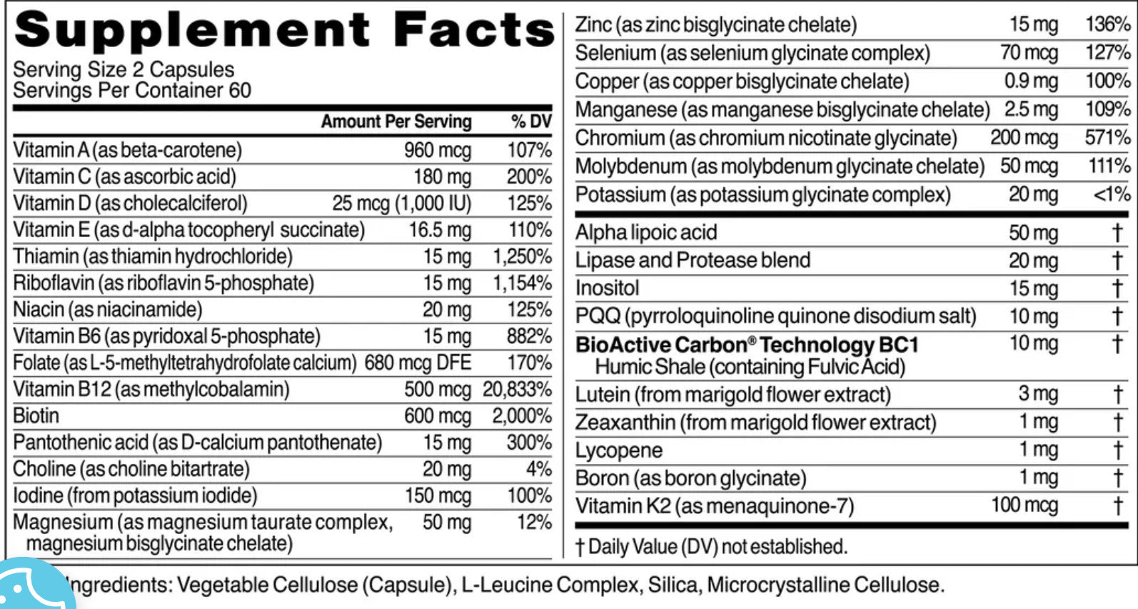 CellCore Core Nutrients 120ct