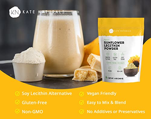 Kate Naturals Sunflower Lecithin Powder 113g