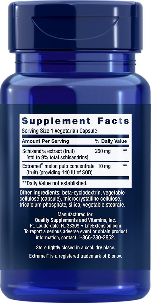 Life Extension Liver Efficiency Formula — Supplement Facts