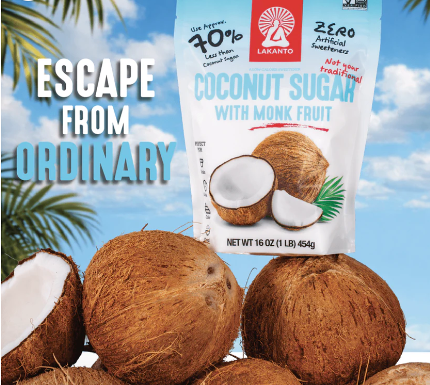 Lakanto Coconut Sugar with Monkfruit Sweetener 454g