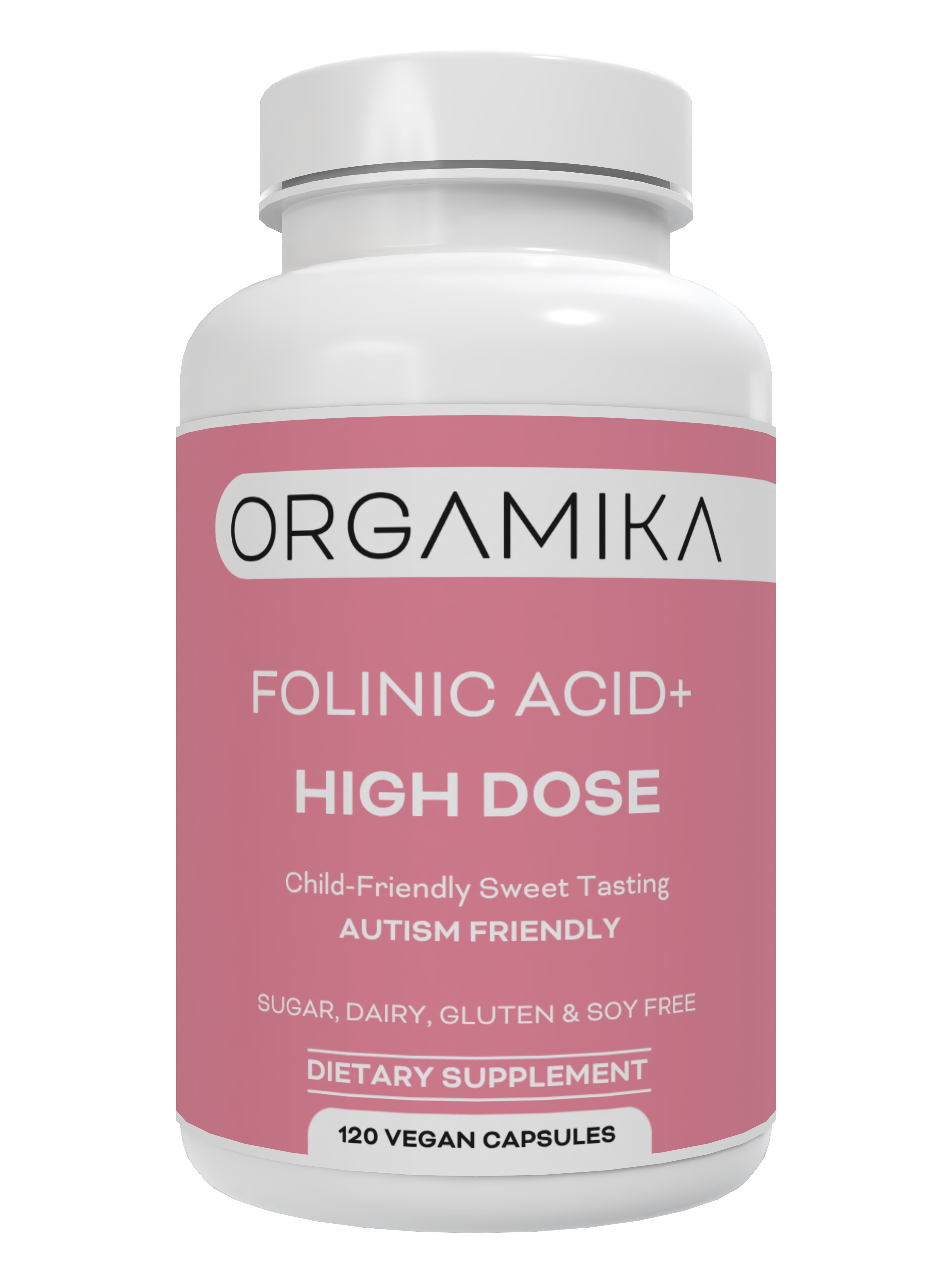 Orgamika Folinic Acid+ HIGH DOSE 120 Capsules