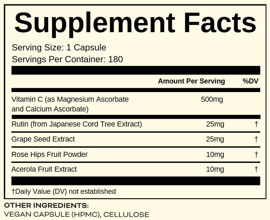 Orgamika Immune-C 180 Capsules