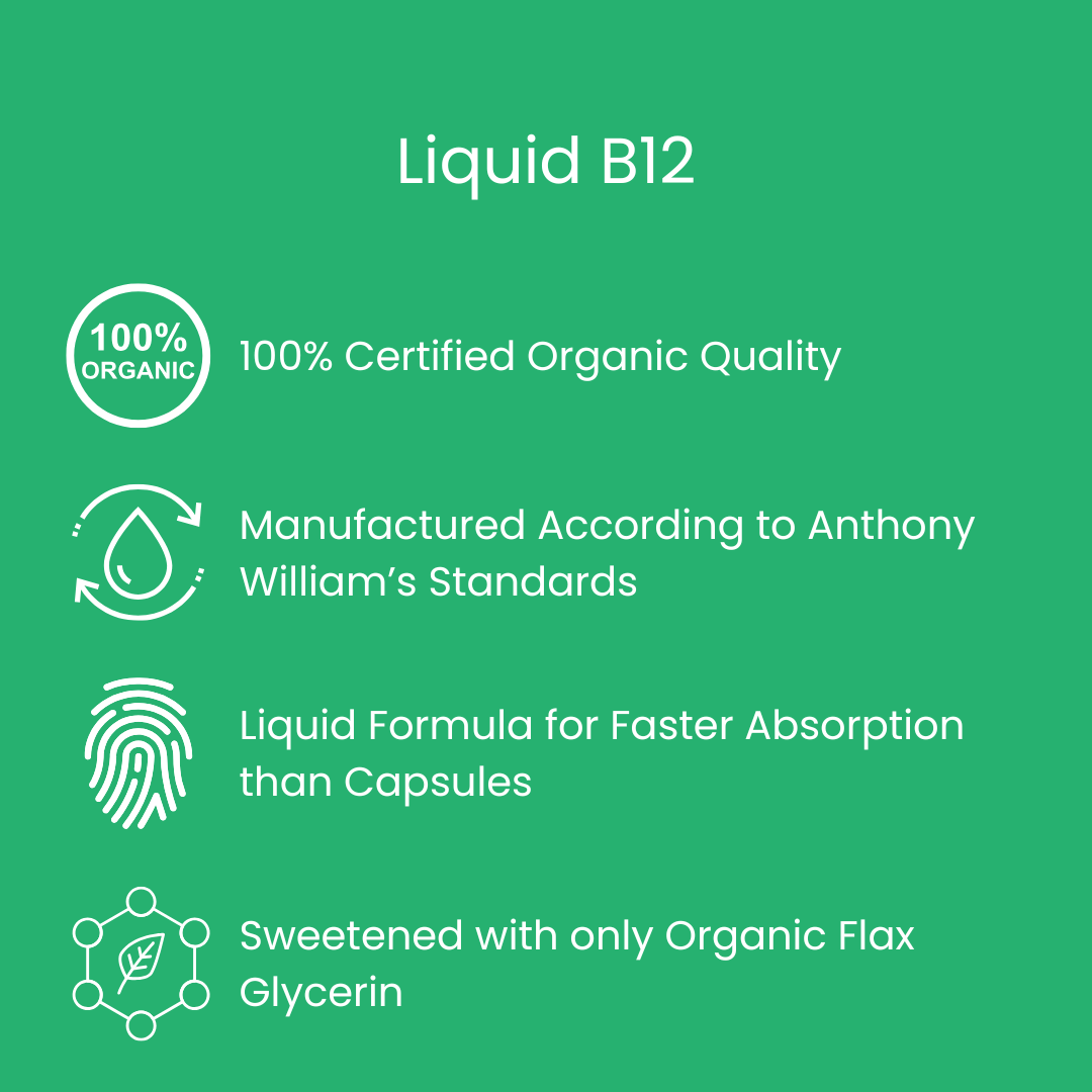 Orgamika Liquid B12 100ml - Methylcobalamin | Adenosylcobalamin