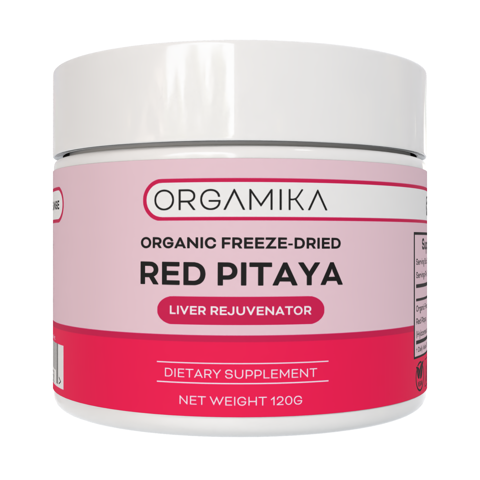 Orgamika Organic Freeze-Dried Red Pitaya Powder