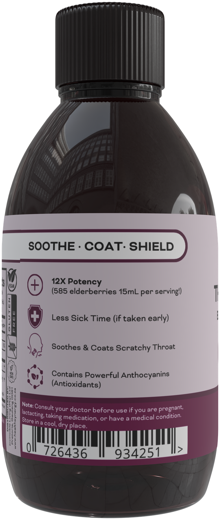 Orgamika Throat Doctor Elderberry & Raw Honey Formula