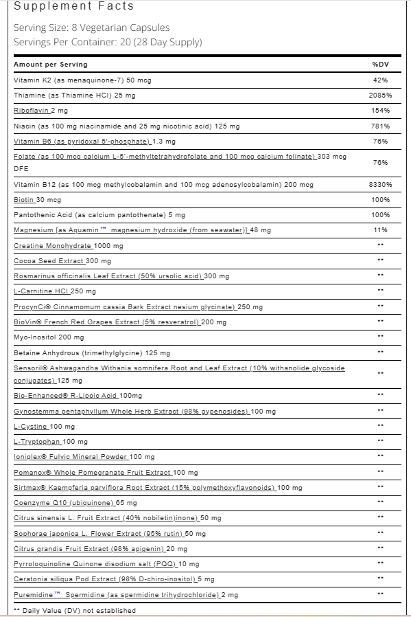 Neurohacker Collective Qualia Mitochondria+