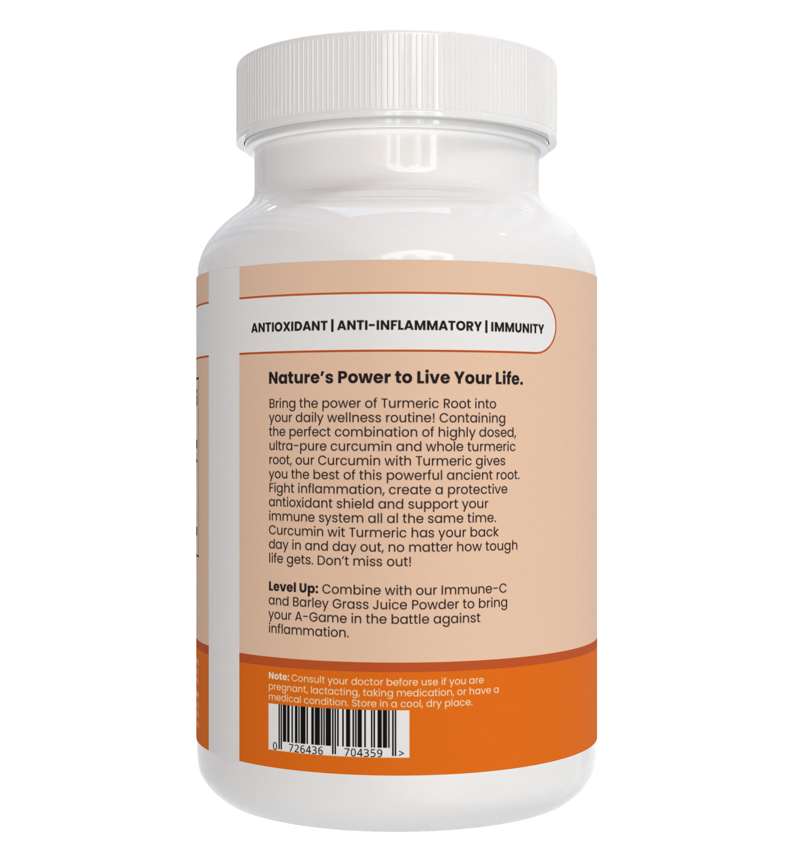 Organica Curcumin with Turmeric 90 Capsules
