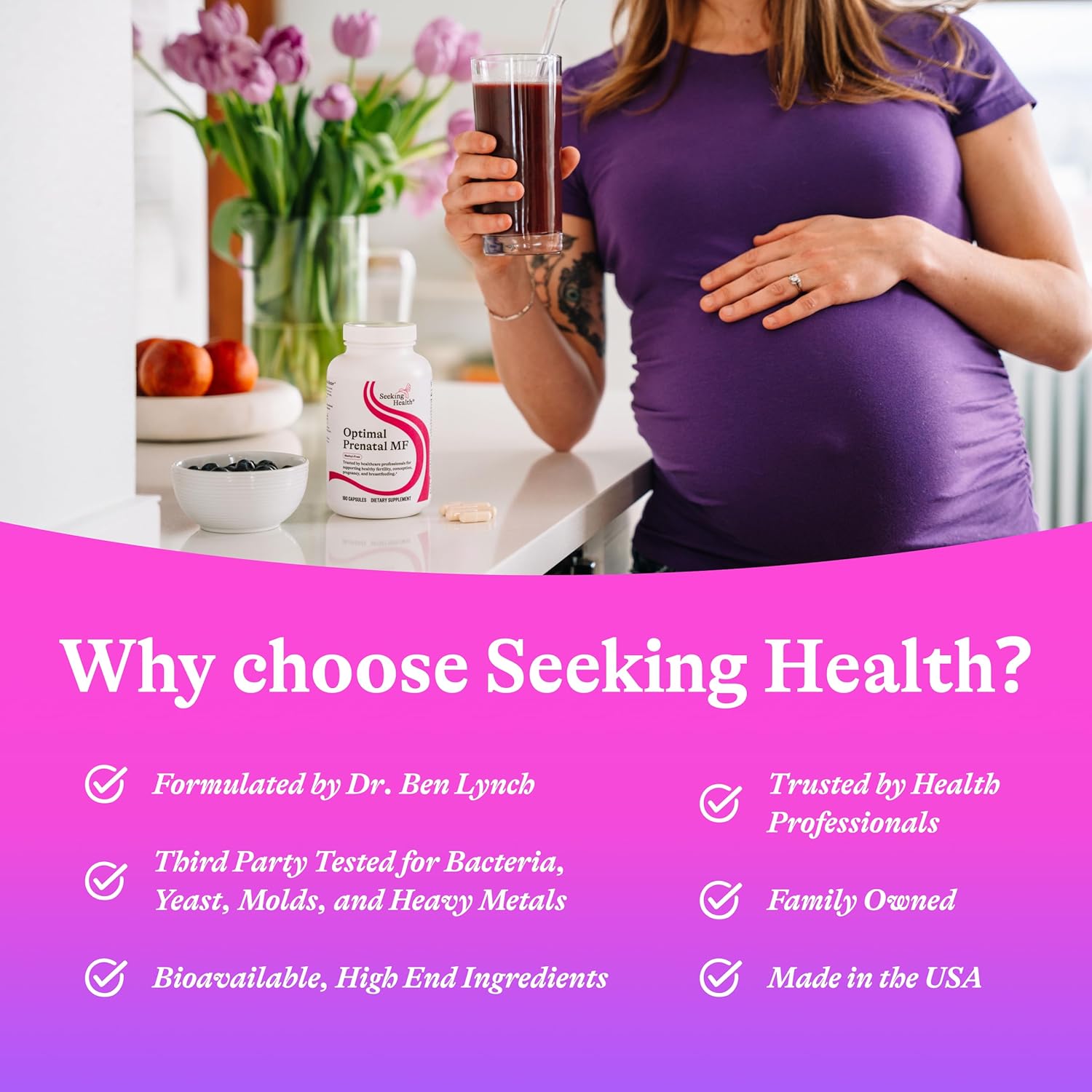 SeekingHealth Optimal Prenatal MF (Methyl-Free)