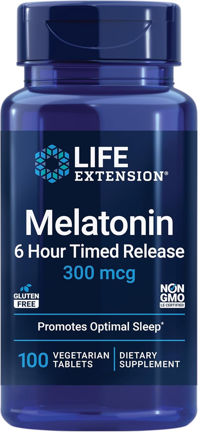 Life Extension Melatonin 6 Hour Timed Release 300mcg