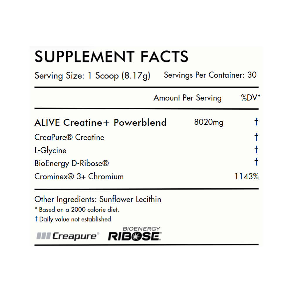 Alive Creatine+ | Muscle, Strength, Mood & Brain
