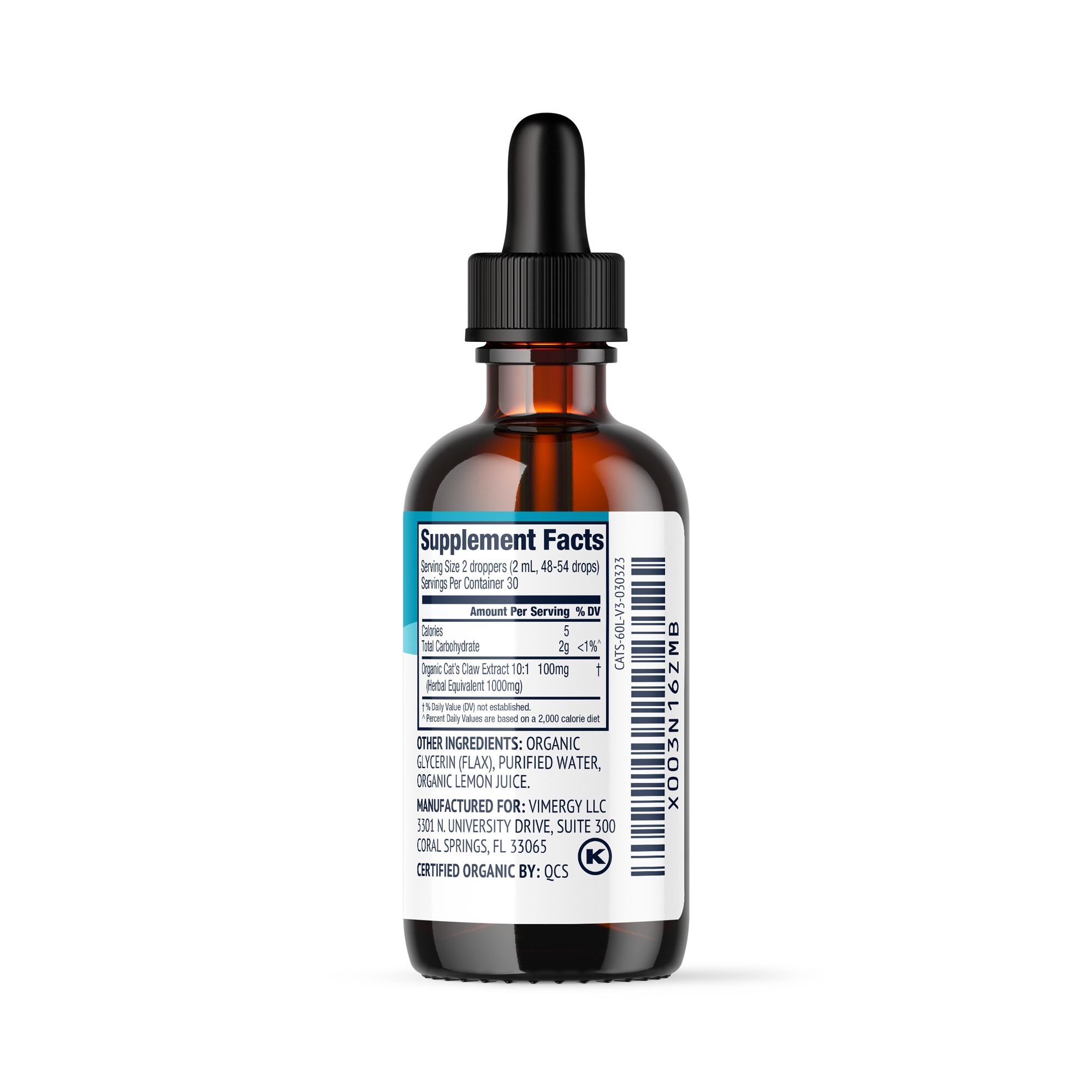 Vimergy Organic Cat's Claw 60ml