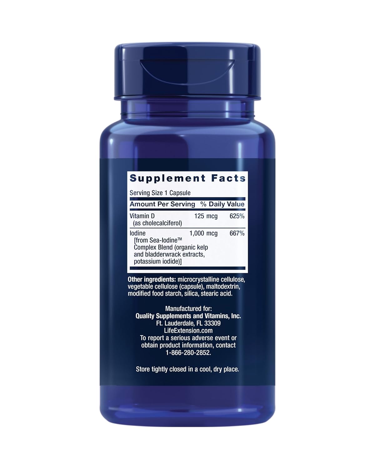 Life Extension Vitamin D3 with Sea-Iodine™