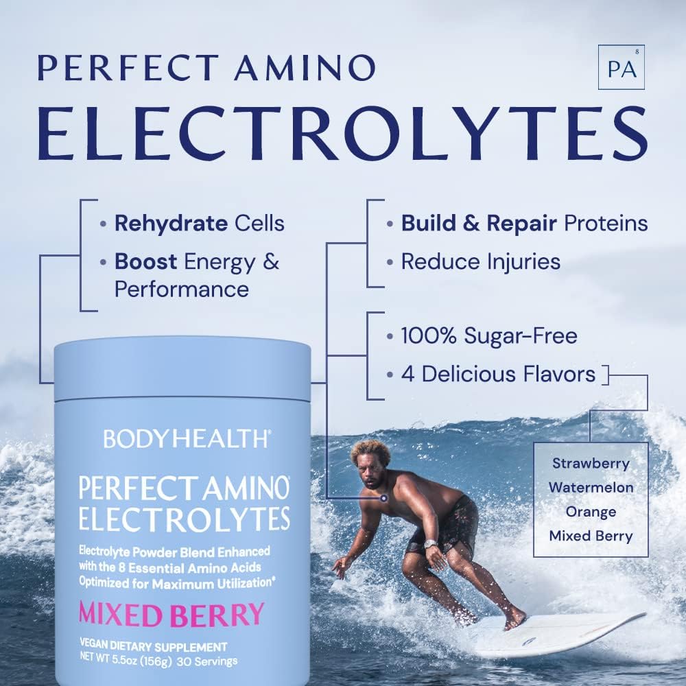 BodyHealth PerfectAmino Electrolytes Mixed Berry - 30 servings