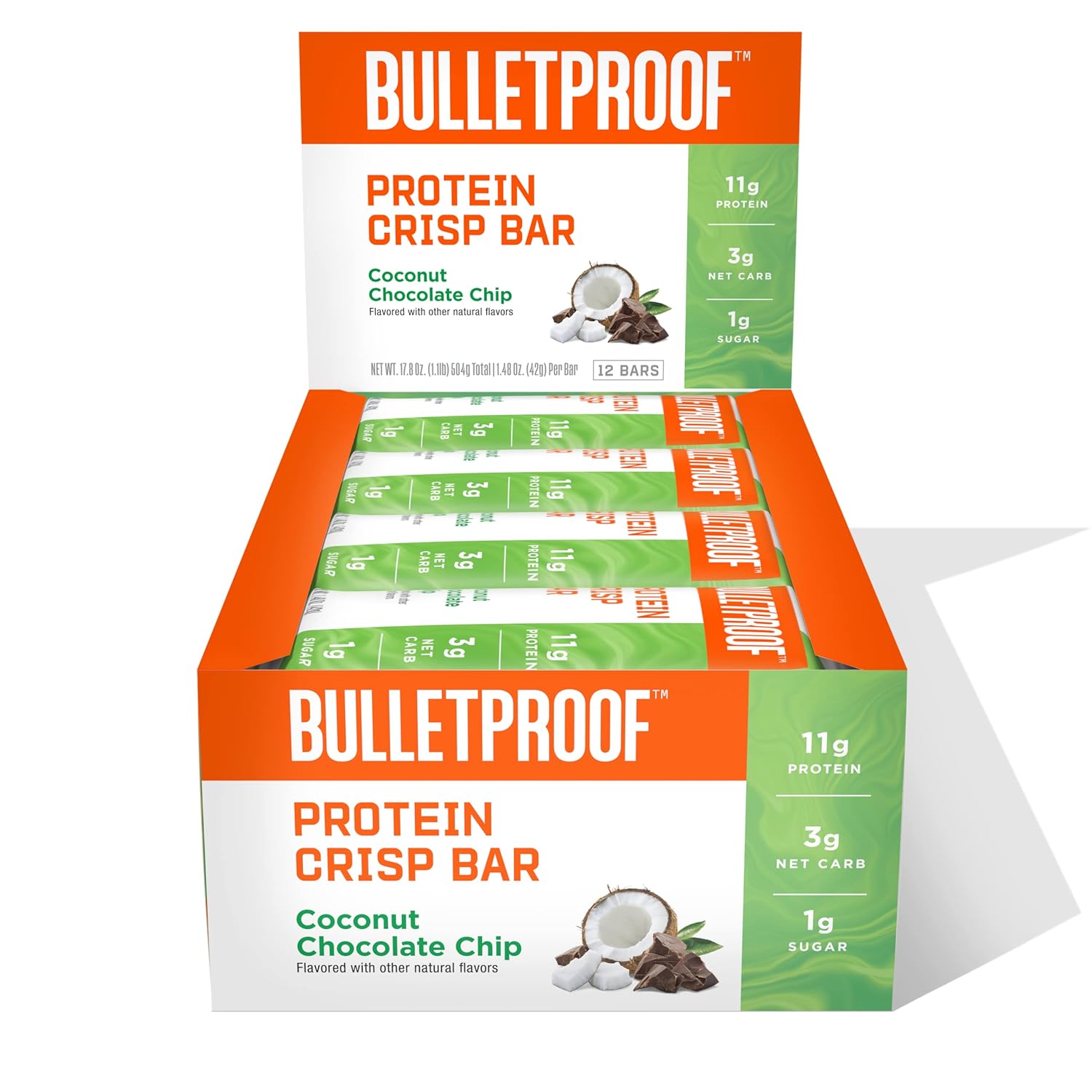 Bulletproof Coconut Chocolate Crisp Bar (12 Pack)