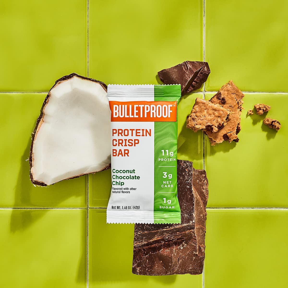 Bulletproof Coconut Chocolate Crisp Bar (12 Pack)