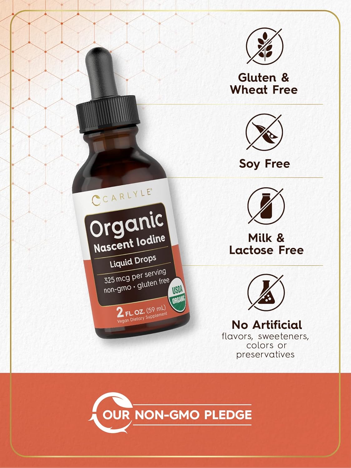Carlyle Organic Nascent Iodine Liquid Drops - 60ml