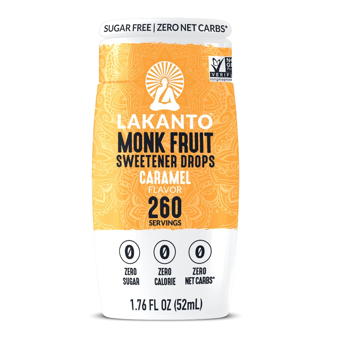 Lakanto Liquid Monkfruit Drops - Caramel 52ml