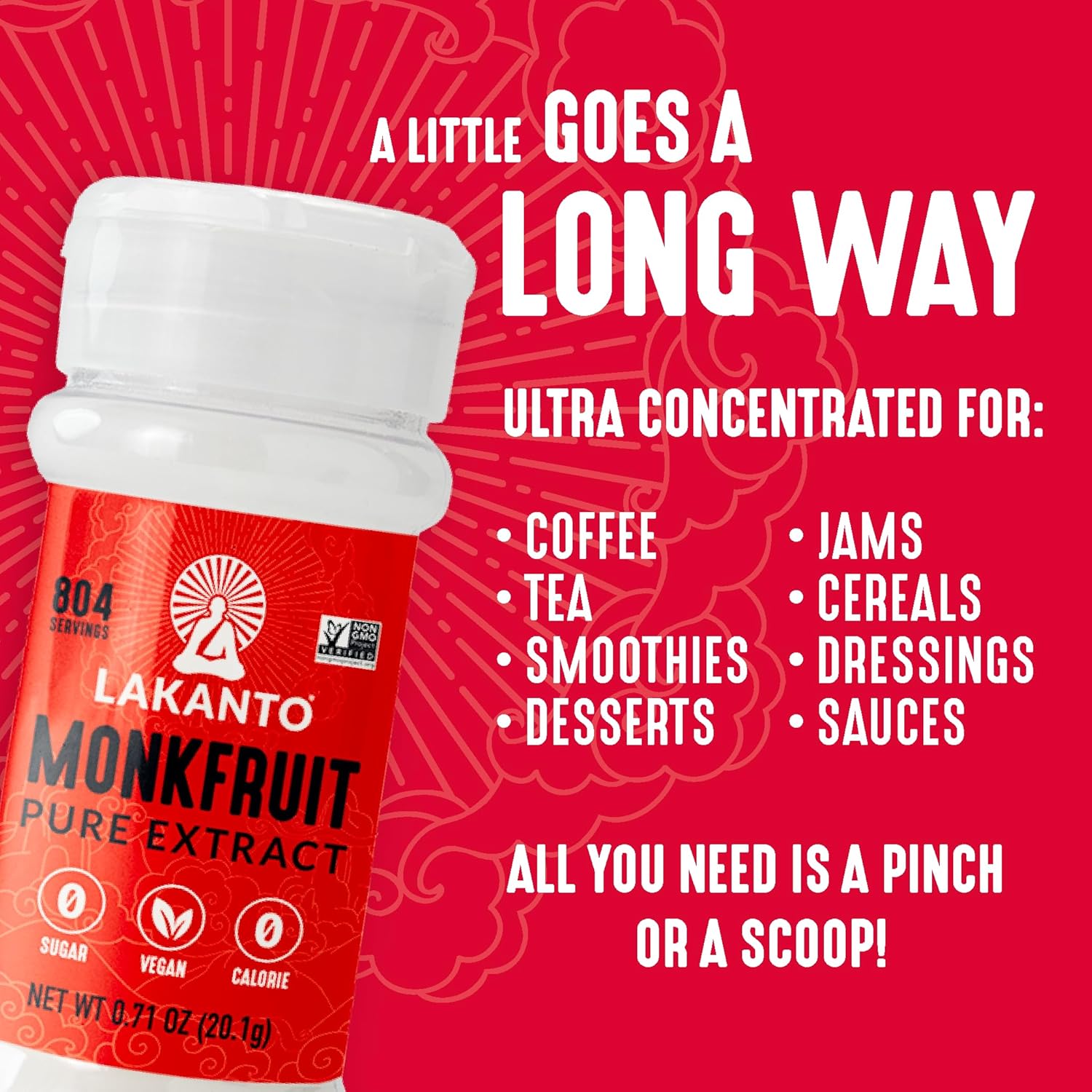Lakanto Pure Monkfruit Extract 20g