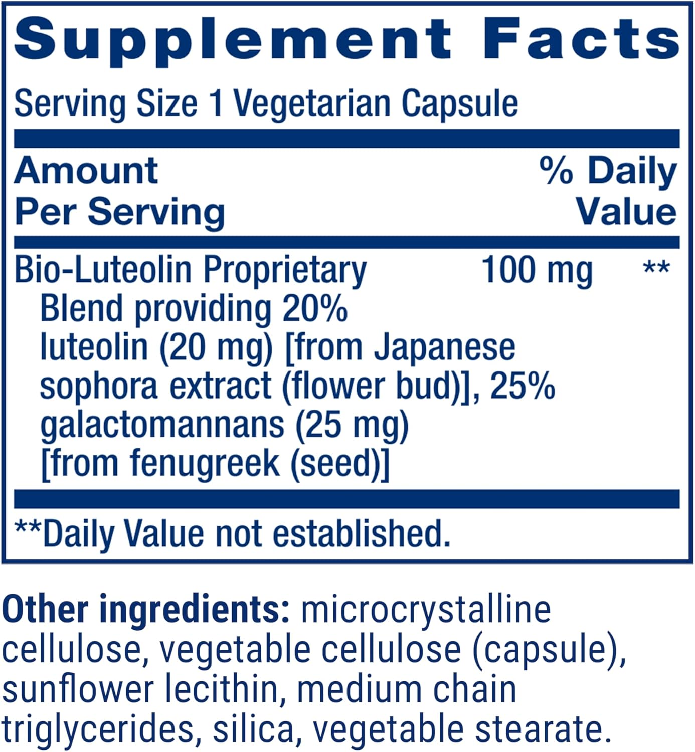 Life Extension Bio-Luteolin 100mg, 30 Capsules