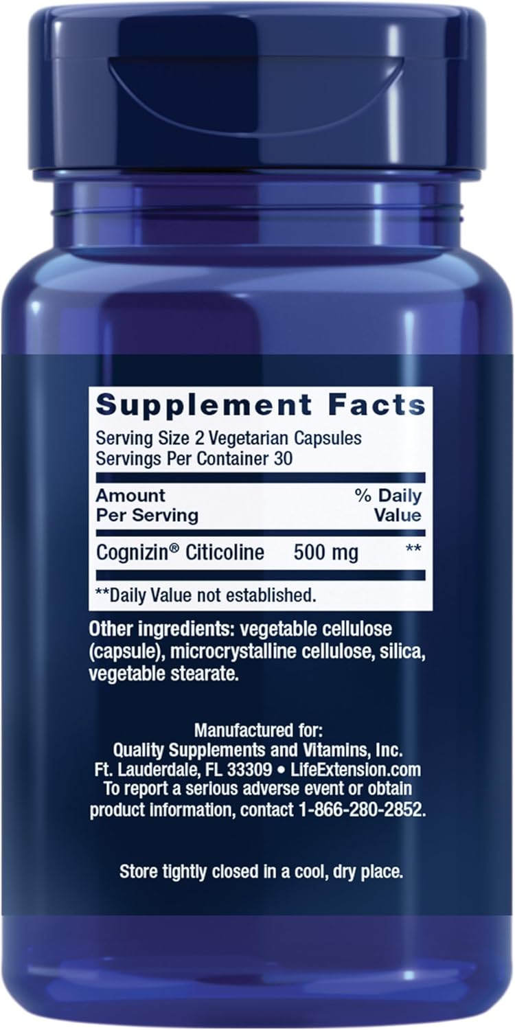 Life Extension Citicoline (CDP-Choline)