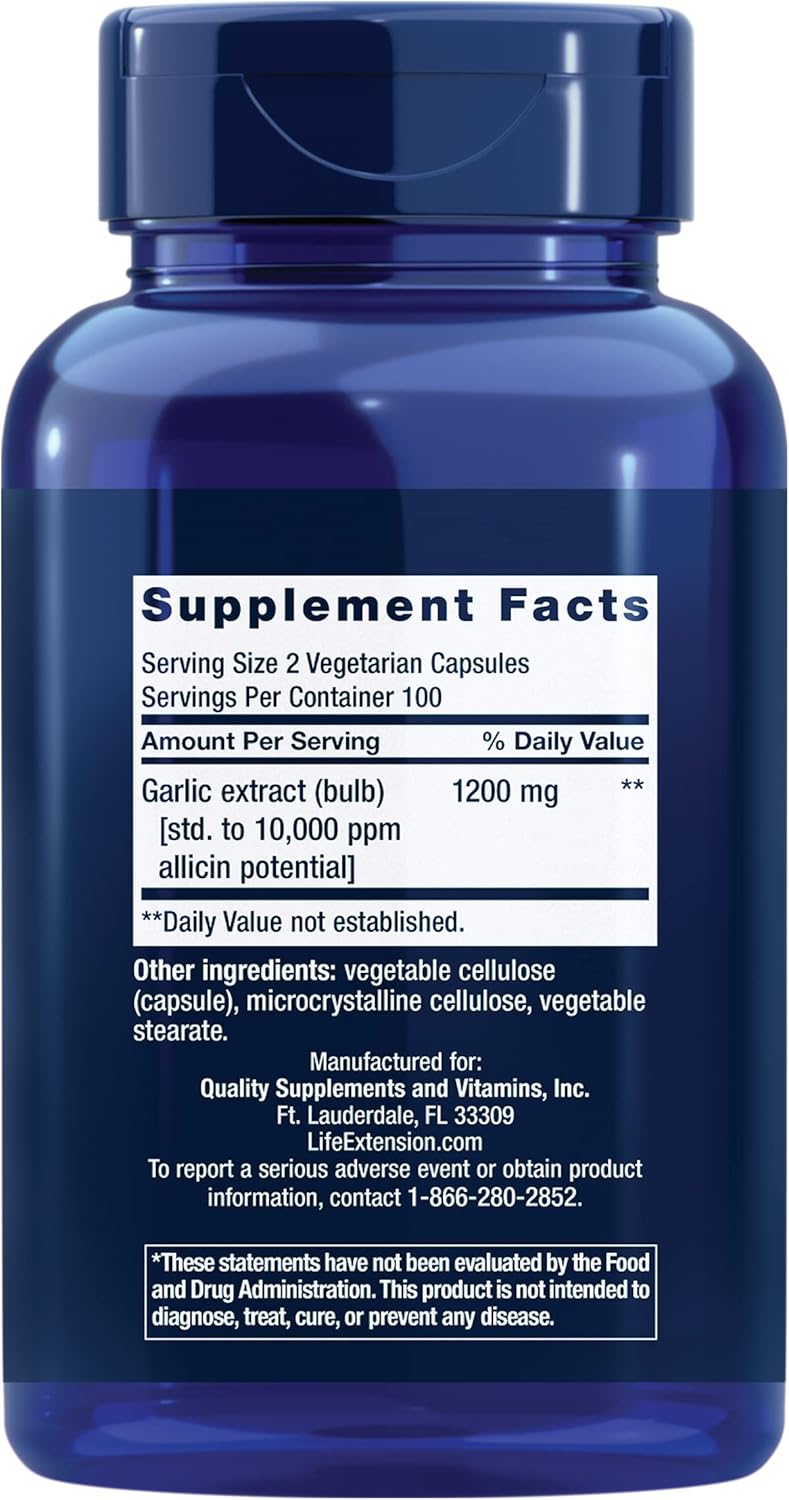 Life Extension Optimized Garlic