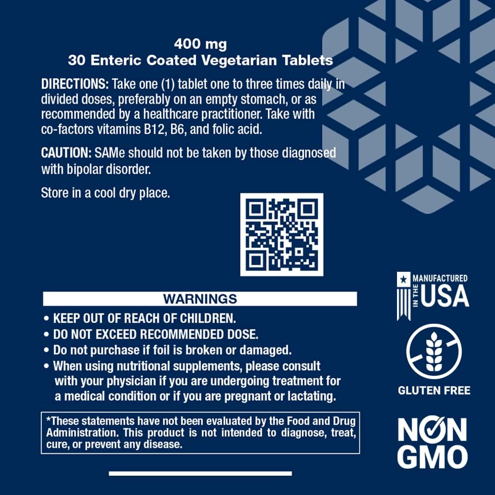 Life Extension SAMe 400mg 30C