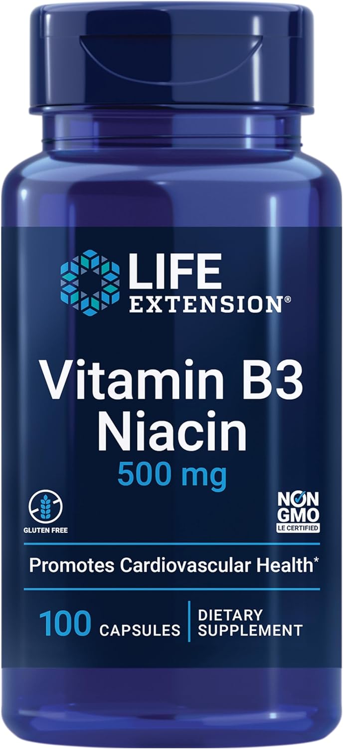 Life Extension Vitamin B3 Niacin 500 mg