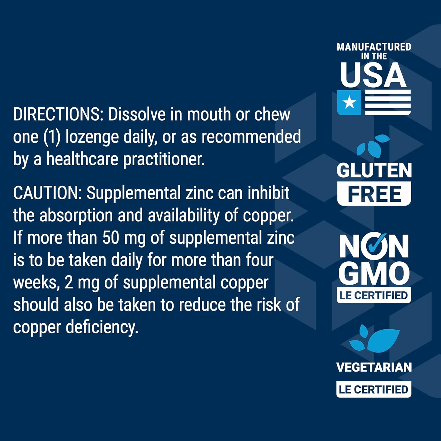 Life Extension Zinc Lozenges 60 Lozenges