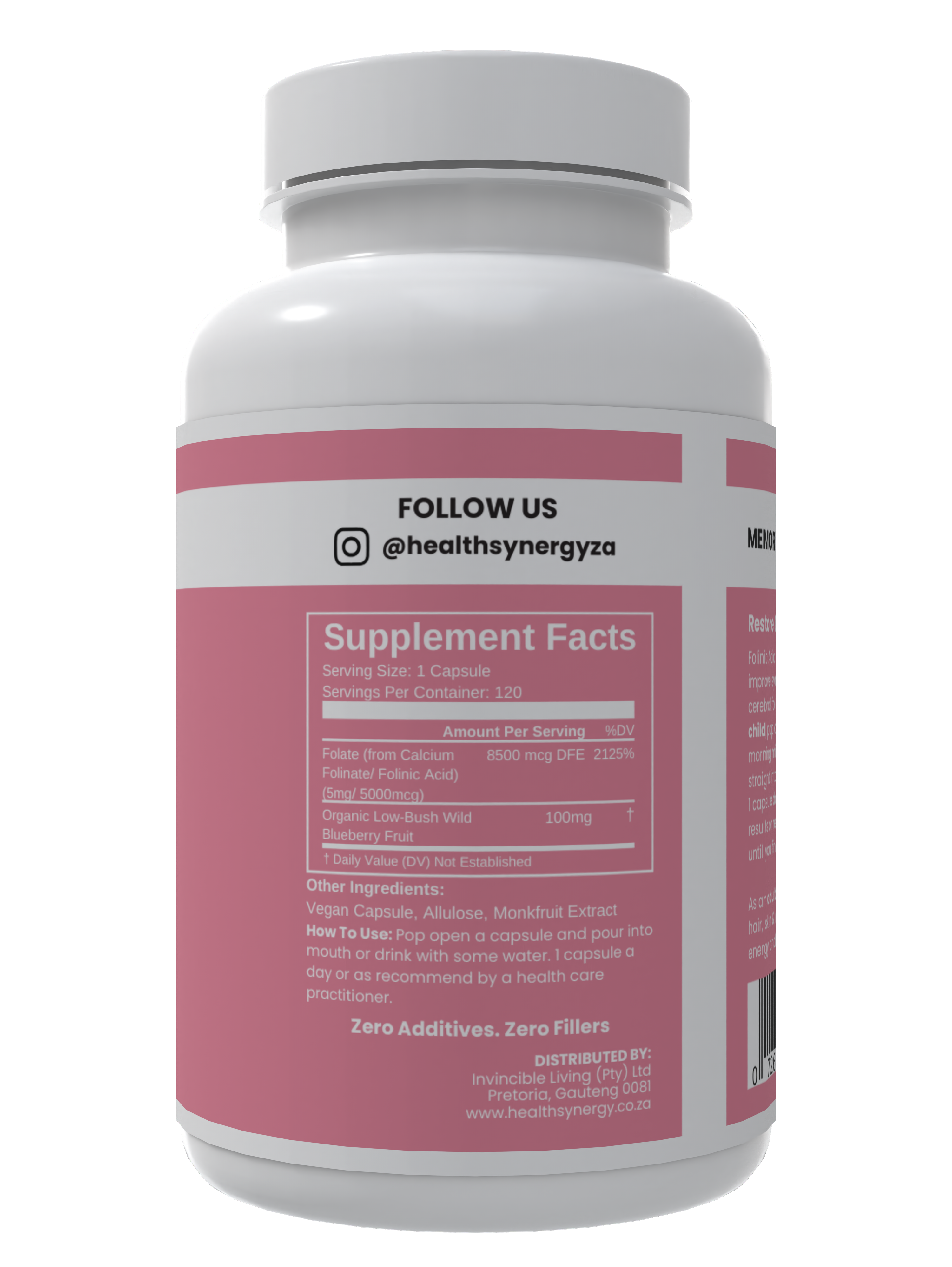 Orgamika Folinic Acid+ HIGH DOSE 120 Capsules