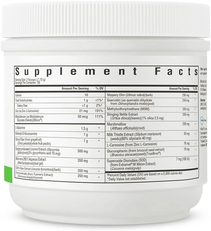 SeekingHealth Gut Nutrients (formerly Optimal Gi Plus) 30 Servings (Peach)