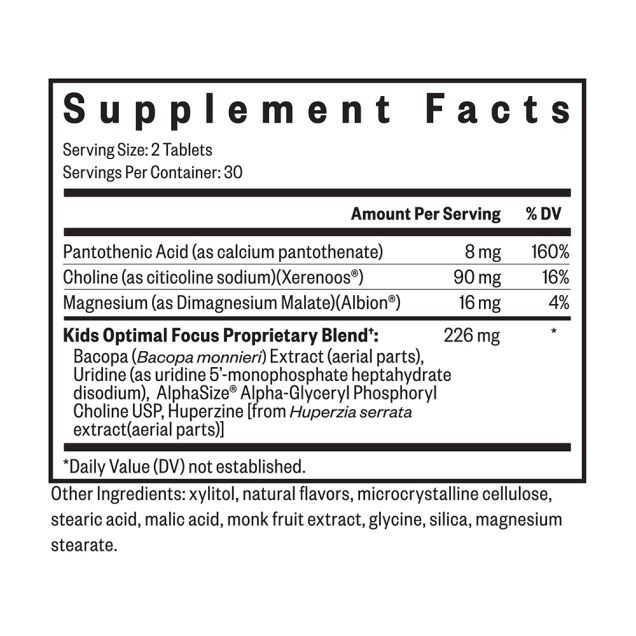 SeekingHealth Kids Optimal Focus