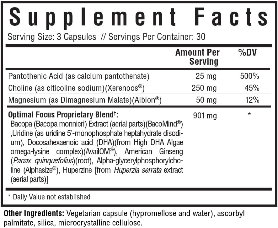 SeekingHealth Optimal Focus