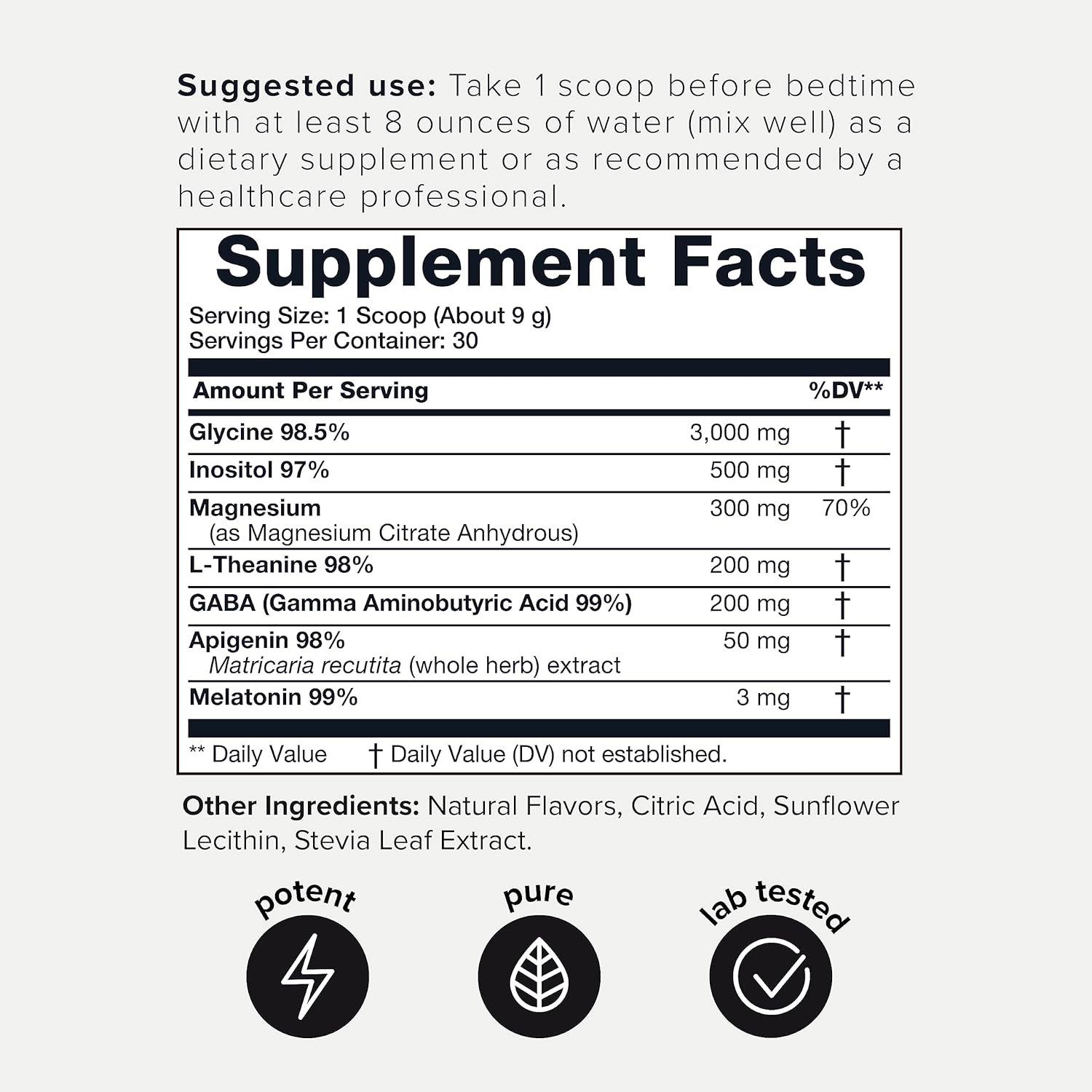 Toniiq Dreem (Huberman Stack with 98% Apigenin, 98.5% Glycine, Magnesium)