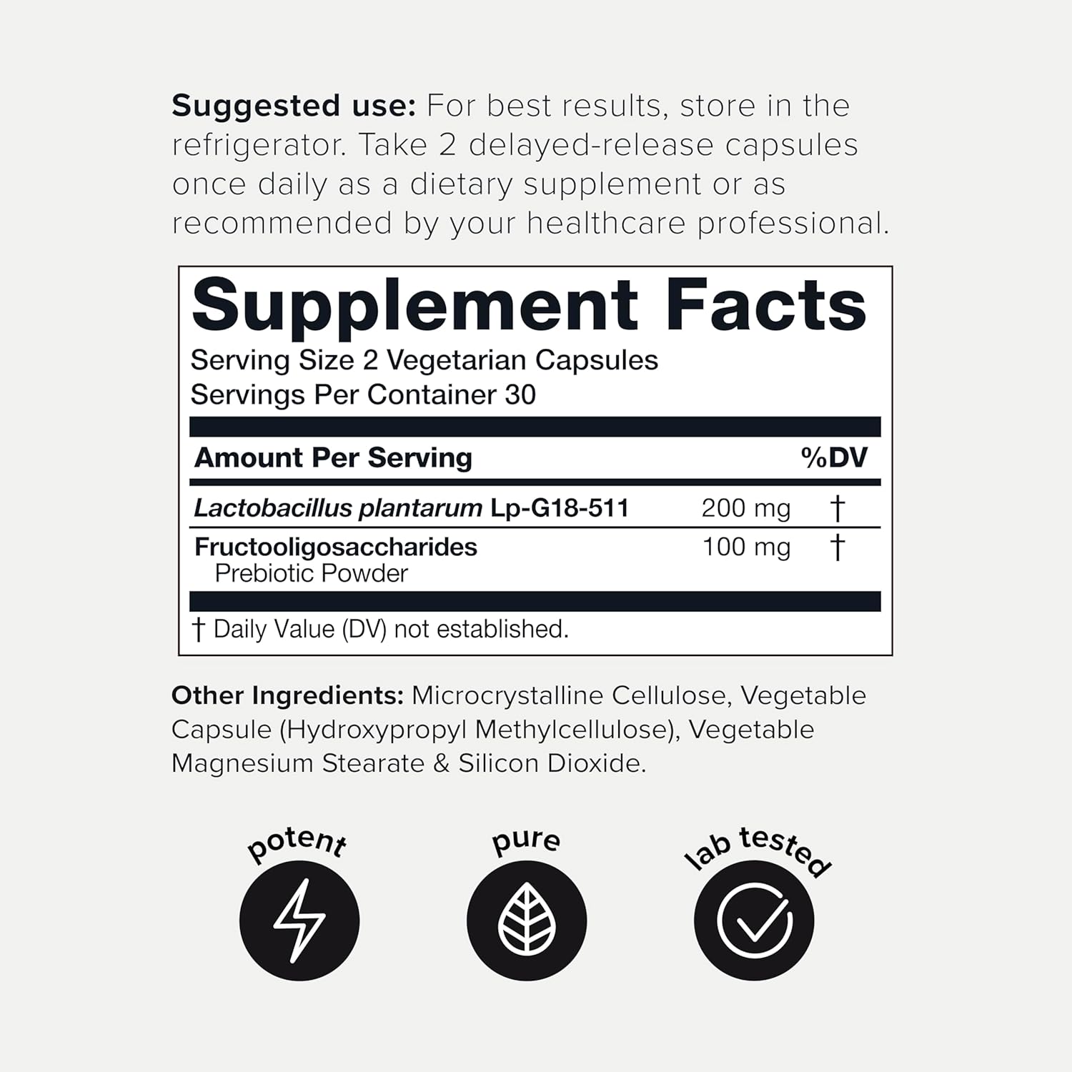 Toniiq Lactobacillus Plantarum – 100 Billion CFU High-Strength
