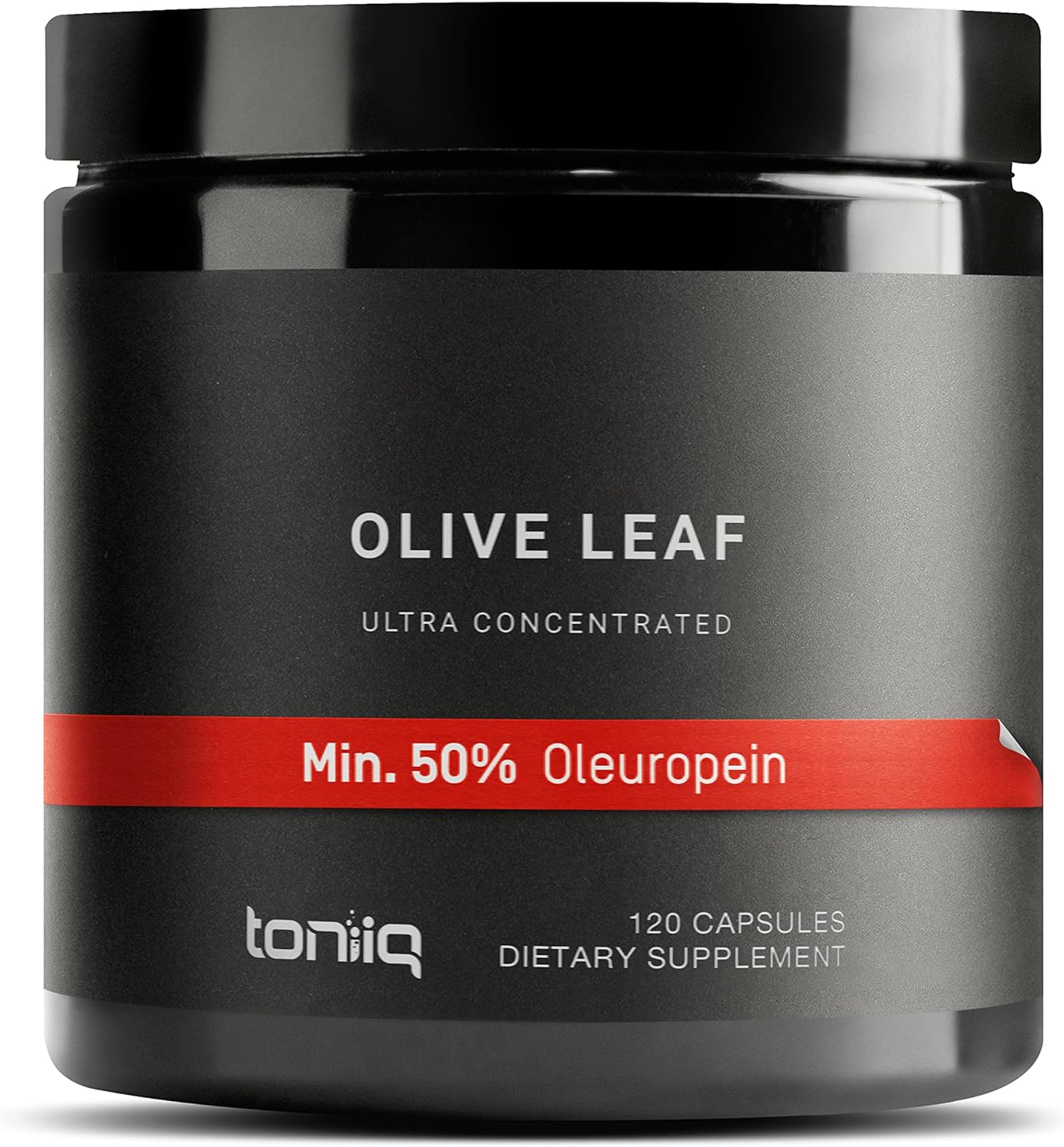 Toniiq Olive Leaf Extract 45x Concentrated Ultra High Strength - Min. 50% Oleuropein