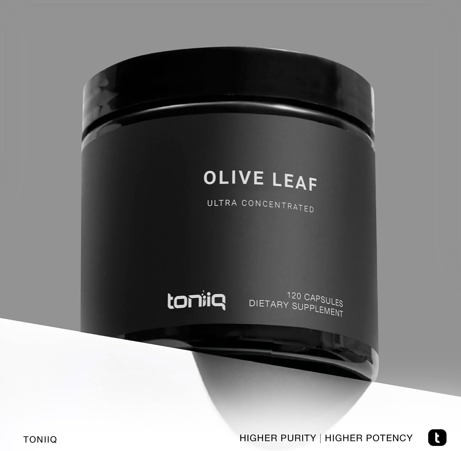 Toniiq Olive Leaf Extract 45x Concentrated Ultra High Strength - Min. 50% Oleuropein