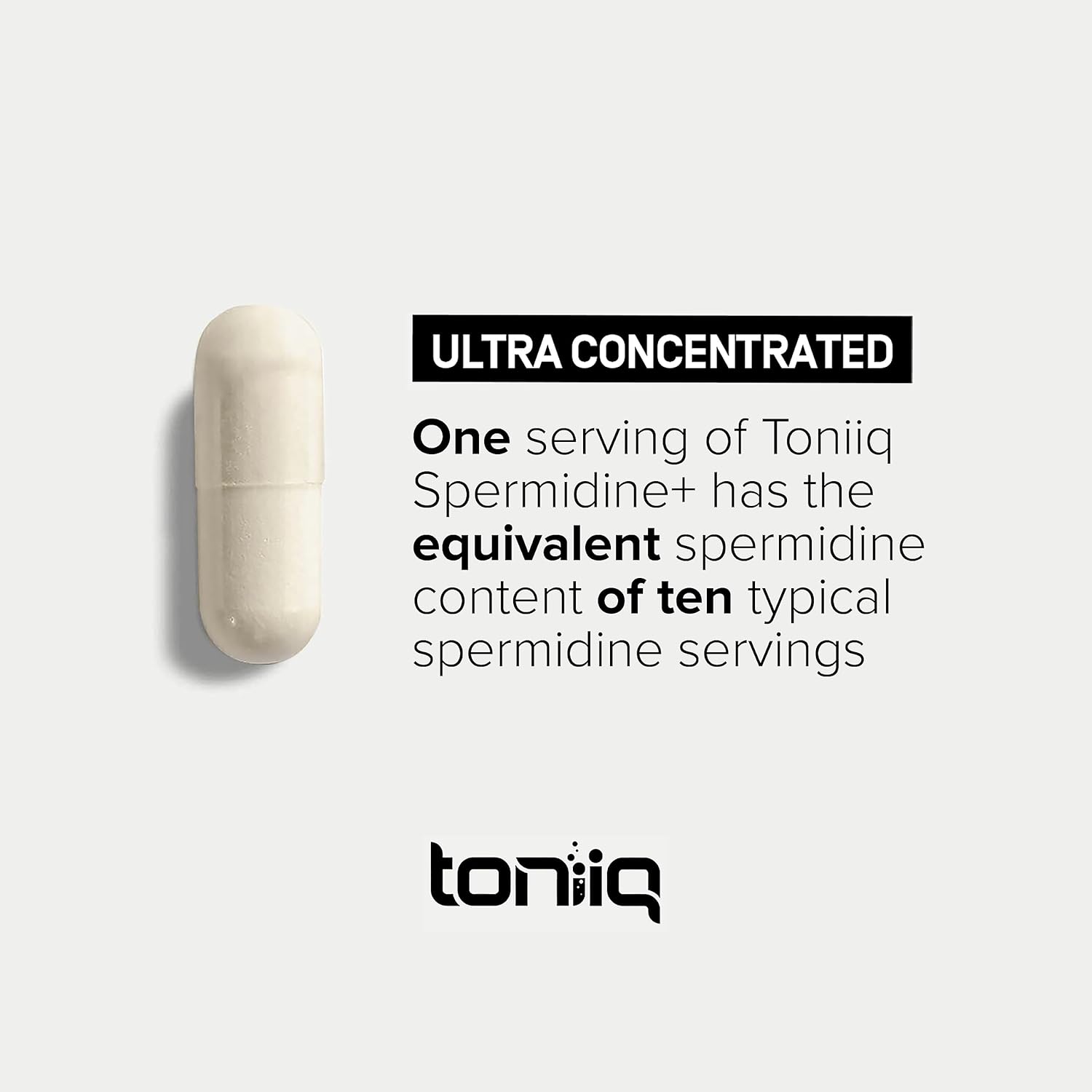 Toniiq Spermidine+ - 22mg Ultra Concentrated Spermidine 30 Servings