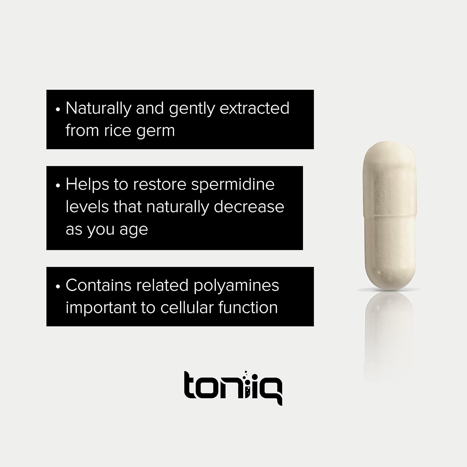 Toniiq Ultra Concentrated 500mg Spermidine 60 Servings