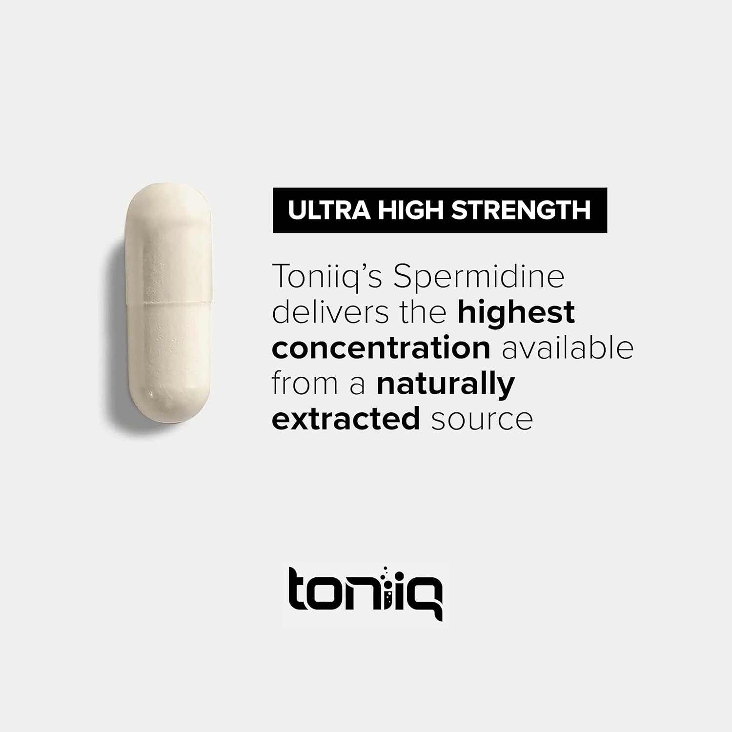 Toniiq Ultra Concentrated 500mg Spermidine 60 Servings