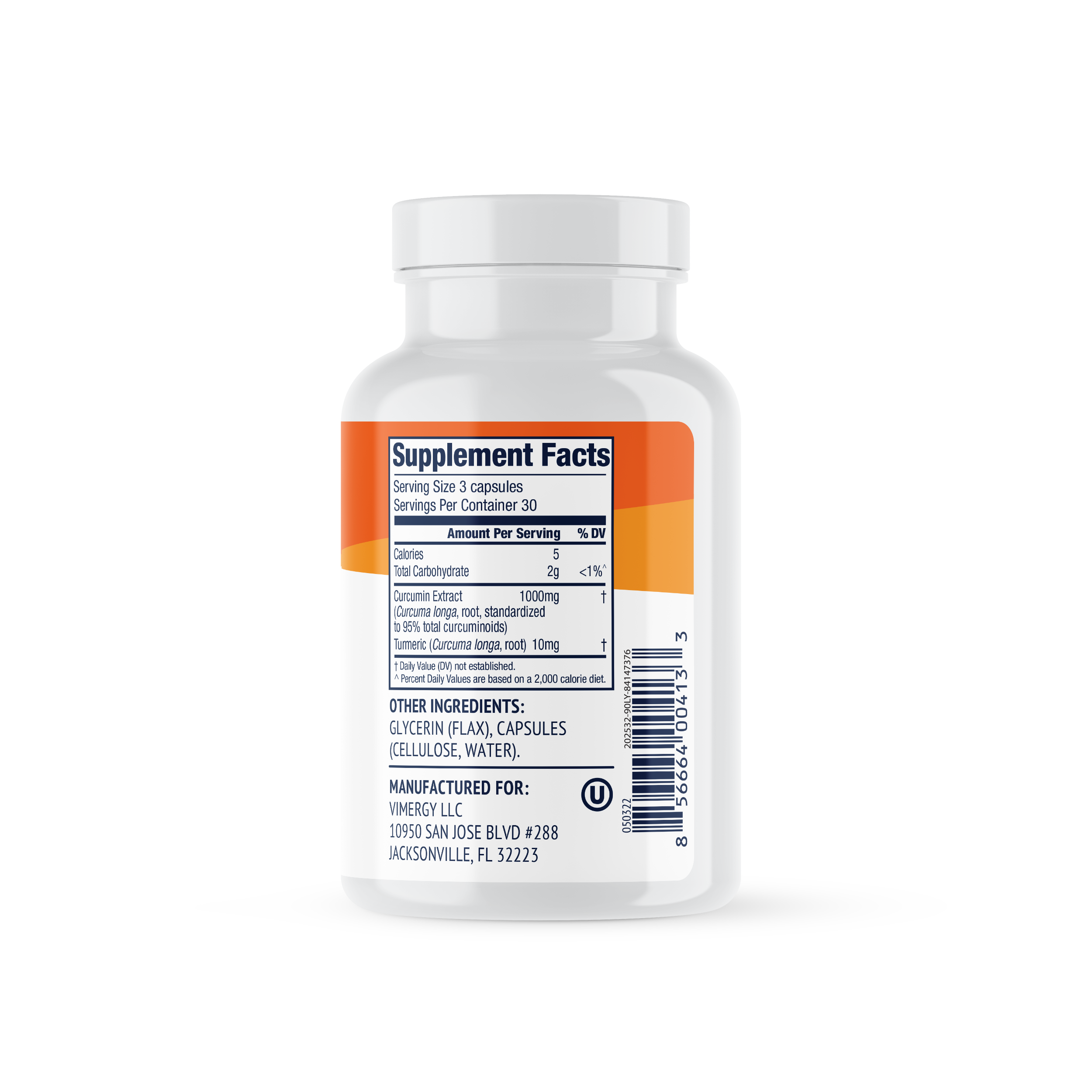 Vimergy Curcumin with Turmeric 90C