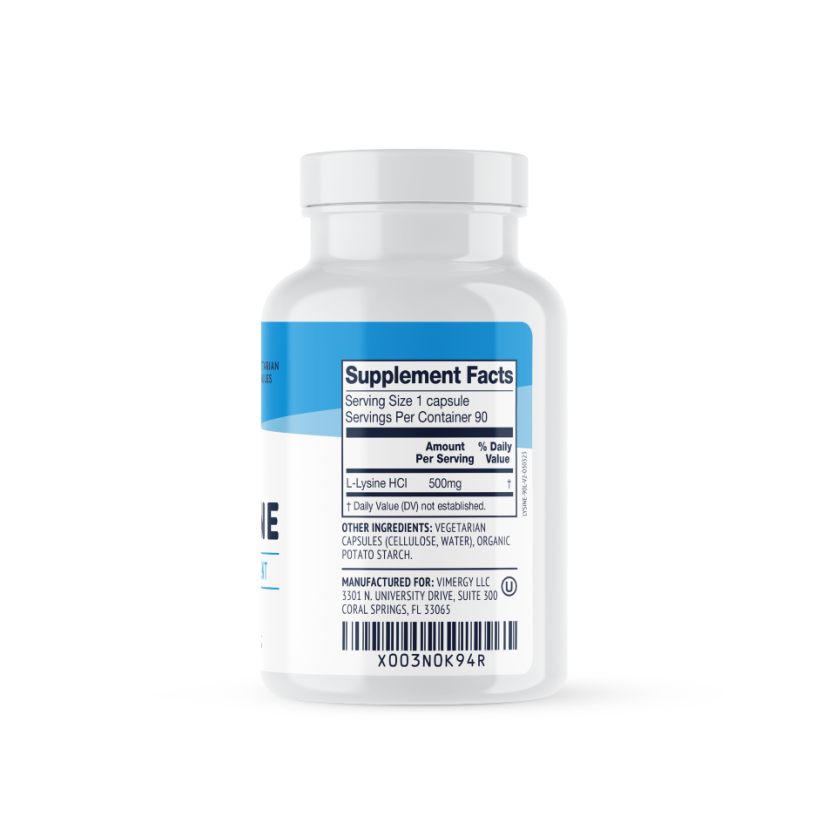 Vimergy L-Lysine 90 Capsules