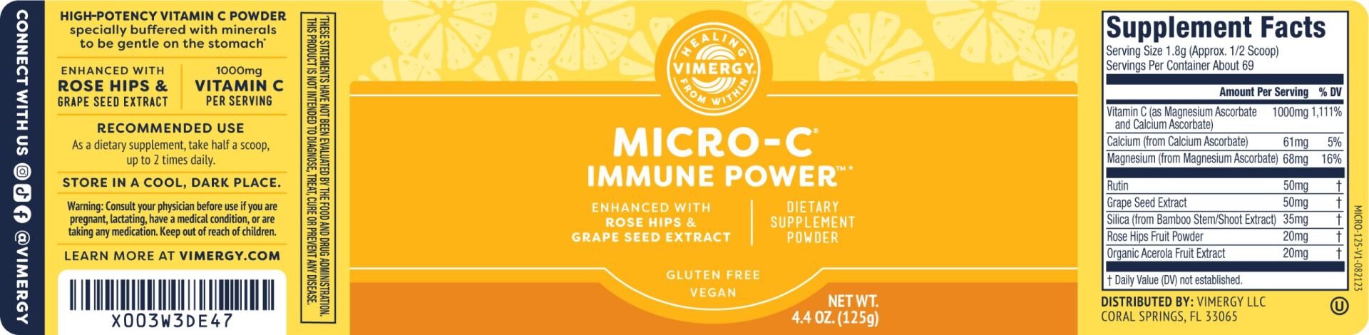 Vimergy Micro-C Immune Power™ 125g