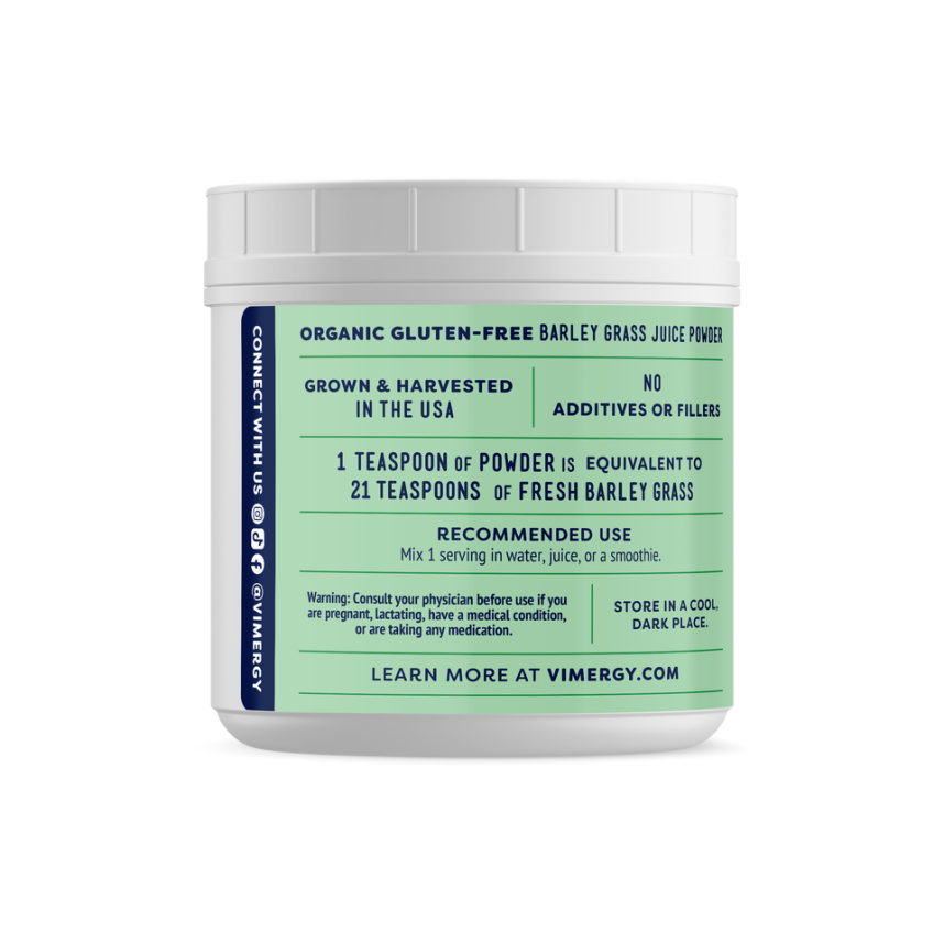 Vimergy Organic Barley Grass Juice Powder 500g