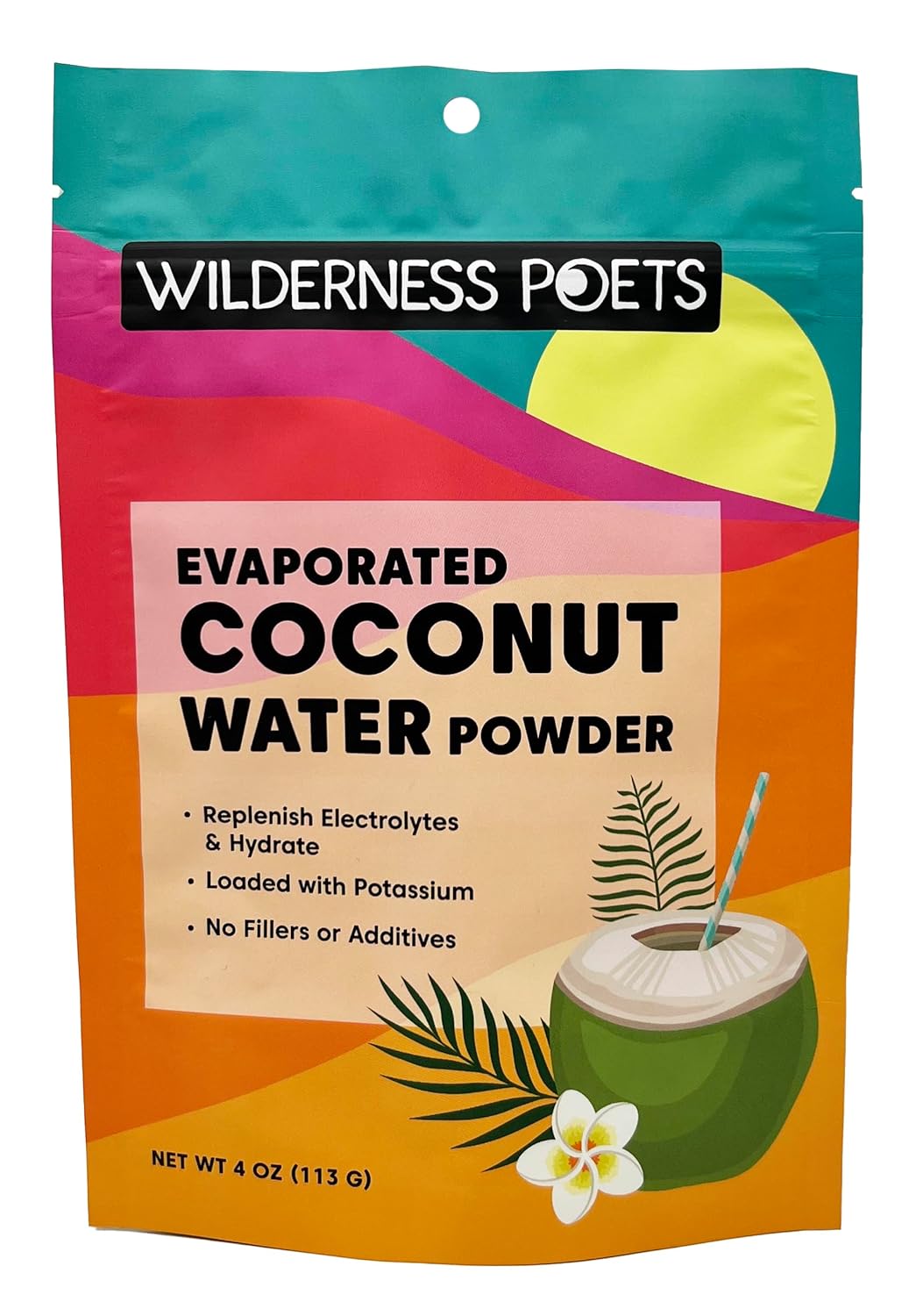 Wilderness Poets 100% Evaporated Coconut Water Powder 113g