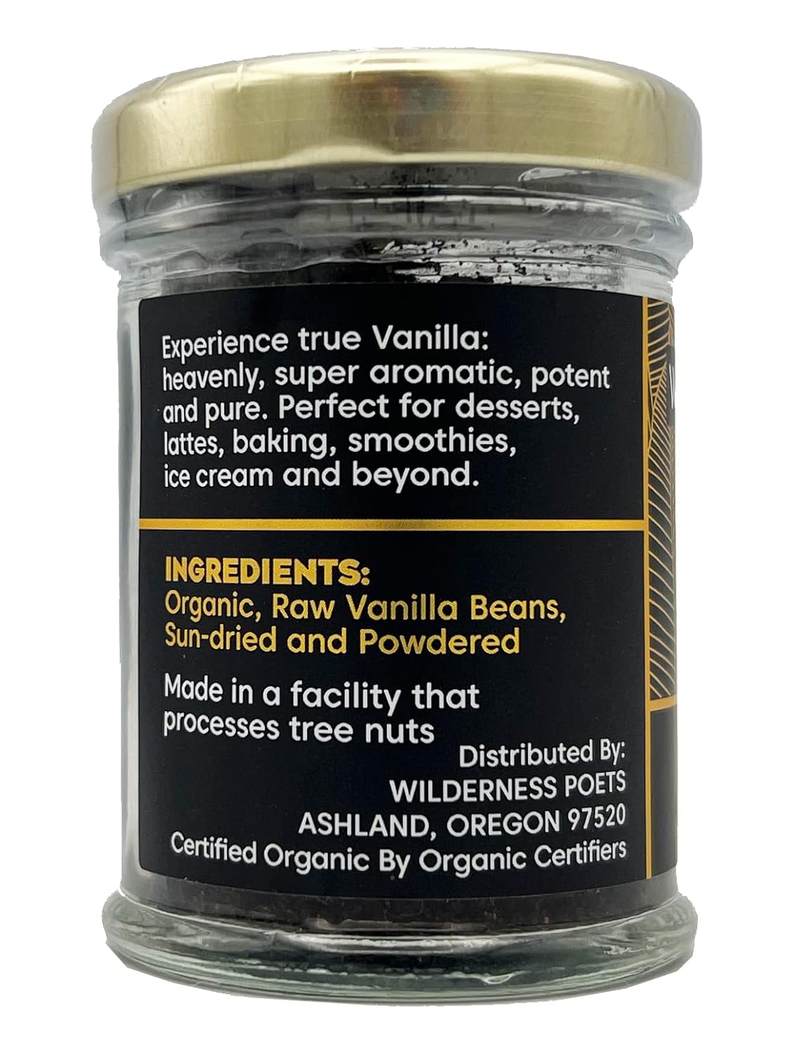 Wilderness Poets Organic Pure Tahitian Ground Vanilla Beans 28g